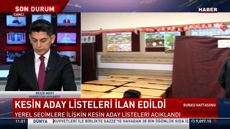 Kesin aday listeleri ilan edildi