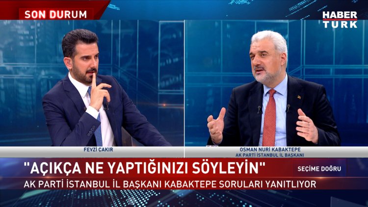 Seçime Doğru - 7 Mart 2024 (AK Parti İstanbul İl Başkanı Osman Nuri Kabaktepe Habertürk&#039;te)