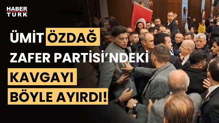 Zafer Partisi'nde kavga! Özdağ tekme ve yumrukla birbirine giren partililere: Terbiyesiz adamlar