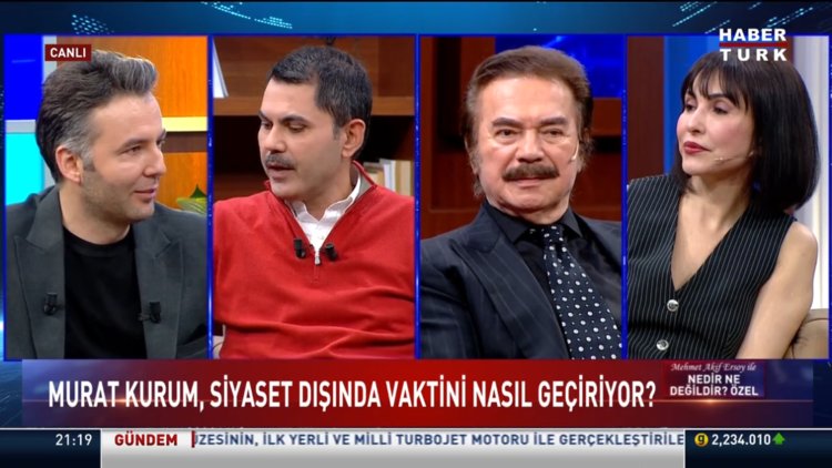 Murat Kurum, Orhan Gencebay ve Aslı Şafak Nedir Ne Değildir programına konuk oldu