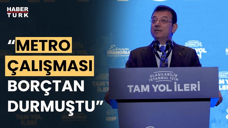 İBB Başkanı Ekrem İmamoğlu: "Finansman sorununu biz çözdük"