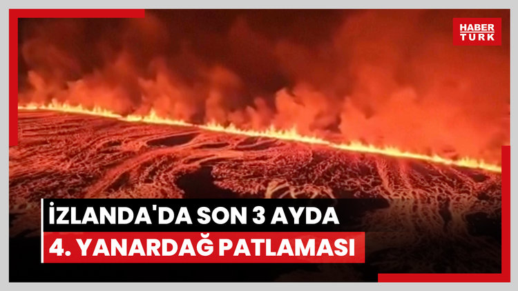 İzlanda'da son 3 ayda 4. yanardağ patlaması