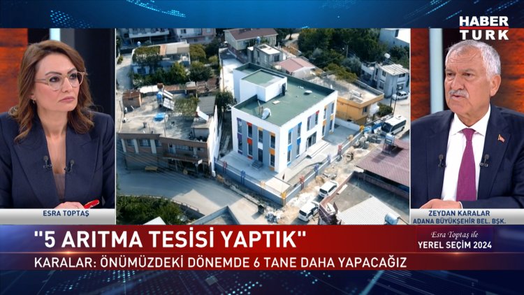 Yerel Seçim 2024 - 20 Mart 2024 (Adana Büyükşehir Belediye Başkanı Zeydan Karalar Habertürk&#039;te )