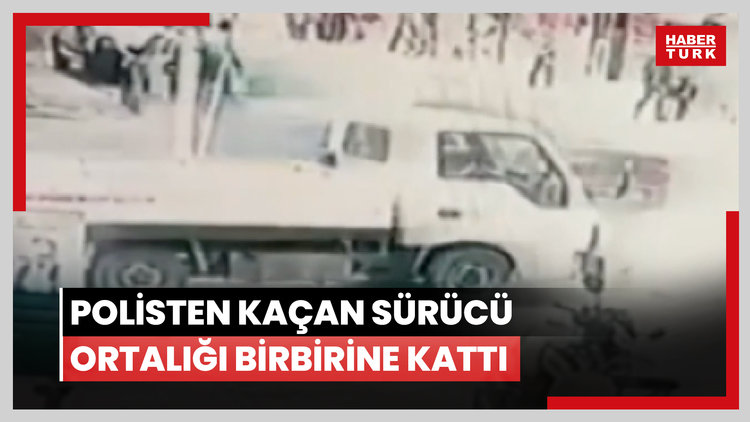 Polisten kaçan sürücü ortalığı birbirine kattı