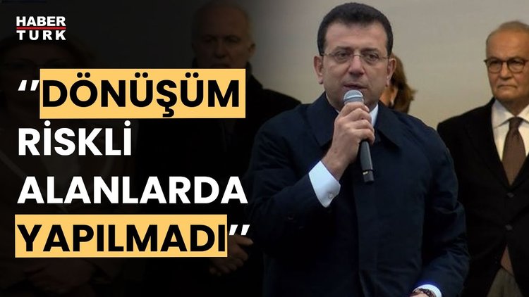 İmamoğlu'ndan Murat Kurum'a kentsel dönüşüm tepkisi