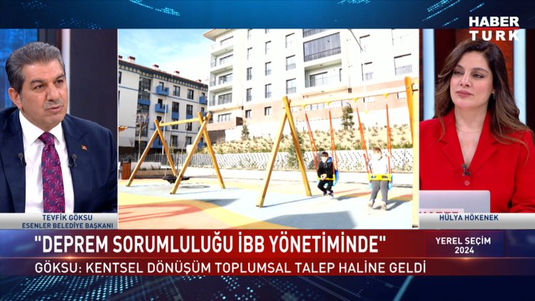 Yerel Seçim 2024 - 29 Mart 2024 (Esenler Belediye Başkanı Mehmet Tevfik Göksu Habertürk'te)