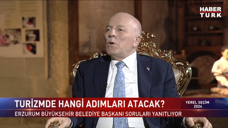 Yerel Seçim 2024 - 29 Mart 2024 (Erzurum Büyükşehir Belediye Başkanı Mehmet Sekmen Habertürk'te)