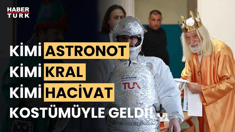 Sandık başından yansıyan ilginç görüntüler