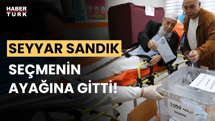 Engelli veya hastalar “seyyar sandık” ile oyunu kullandı