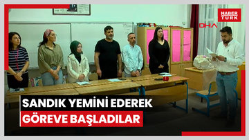 Sandık yemini ederek göreve başladılar