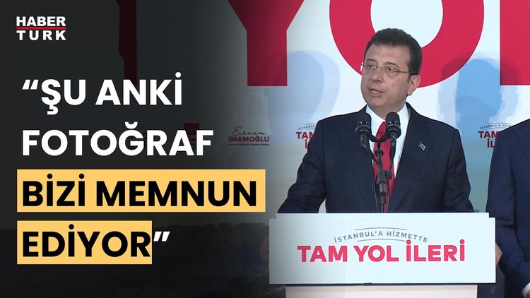 Ekrem İmamoğlu'ndan ilk açıklama: Şu an gördüğümüz fotoğraf bizi memnun etmekte