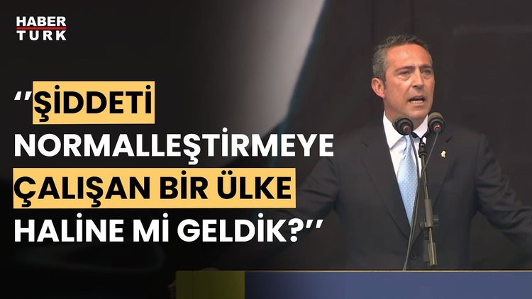 Fenerbahçe Başkanı Ali Koç, olağanüstü genel kurul toplantısında açıklamalarda bulundu