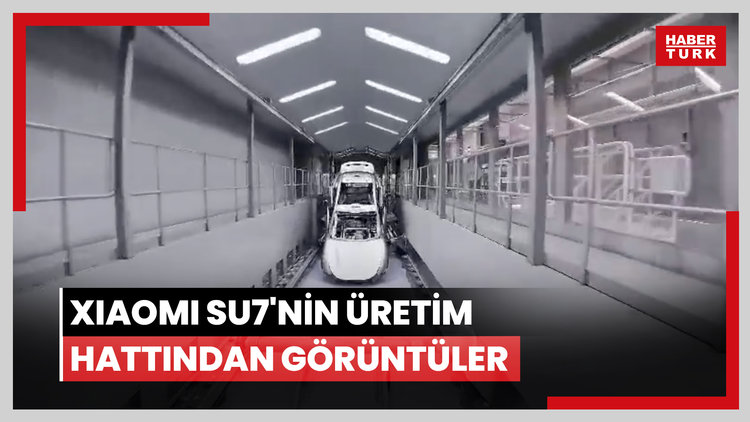 Xiaomi SU7'nin üretim hattından görüntüler