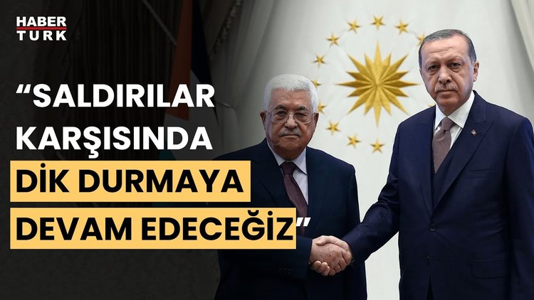 Cumhurbaşkanı Erdoğan, Filistin Devlet Başkanı Abbas ile görüştü