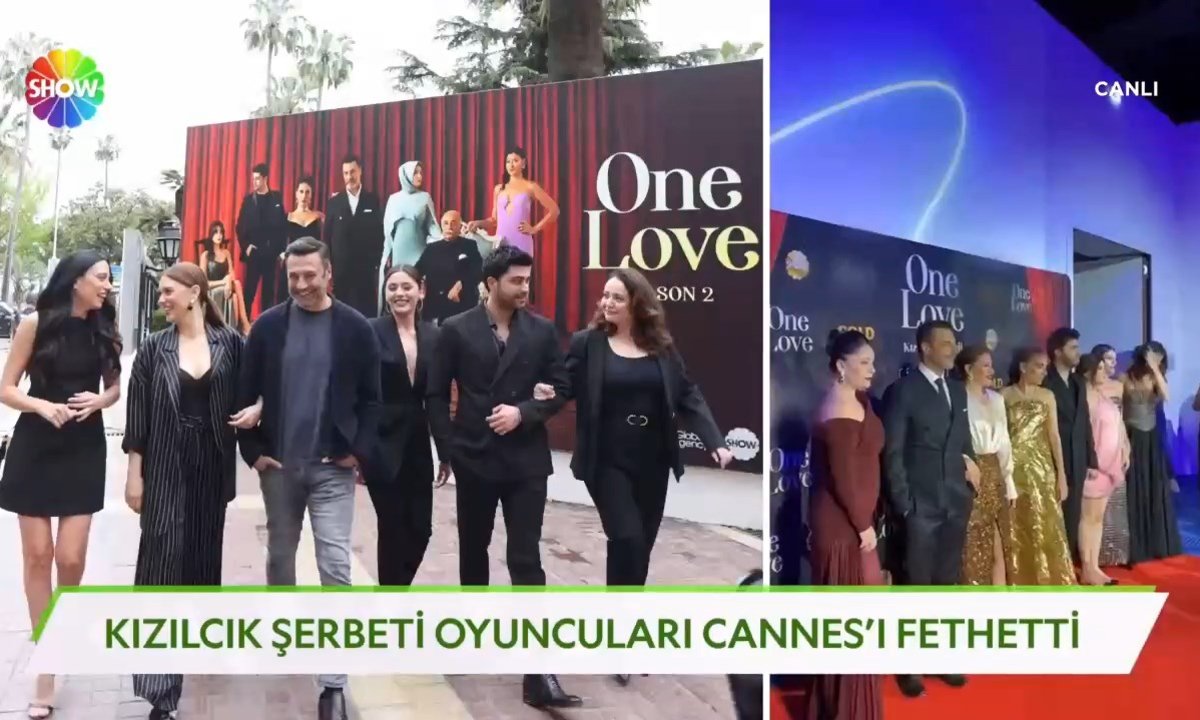 Kızılcık Şerbeti ekibi Cannes'ı salladı!