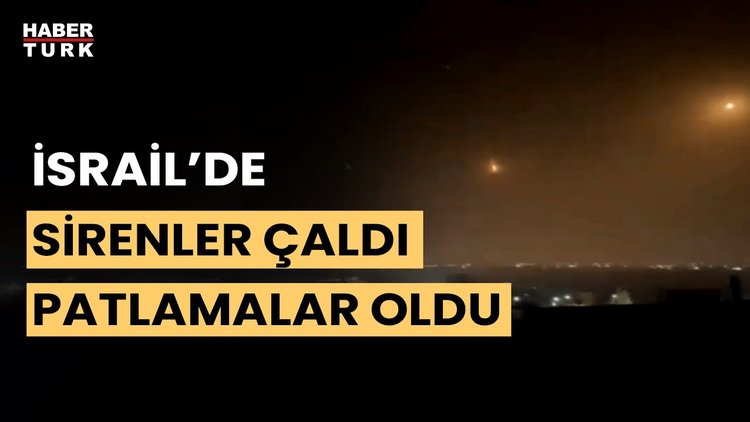 İran'ın saldırısı sonrası İsrail'in birçok bölgesinde sirenler çaldı!