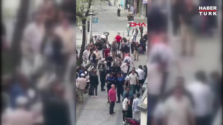 Kavga eden esnafı ayırmaya çalışan kuruyemişçi vuruldu