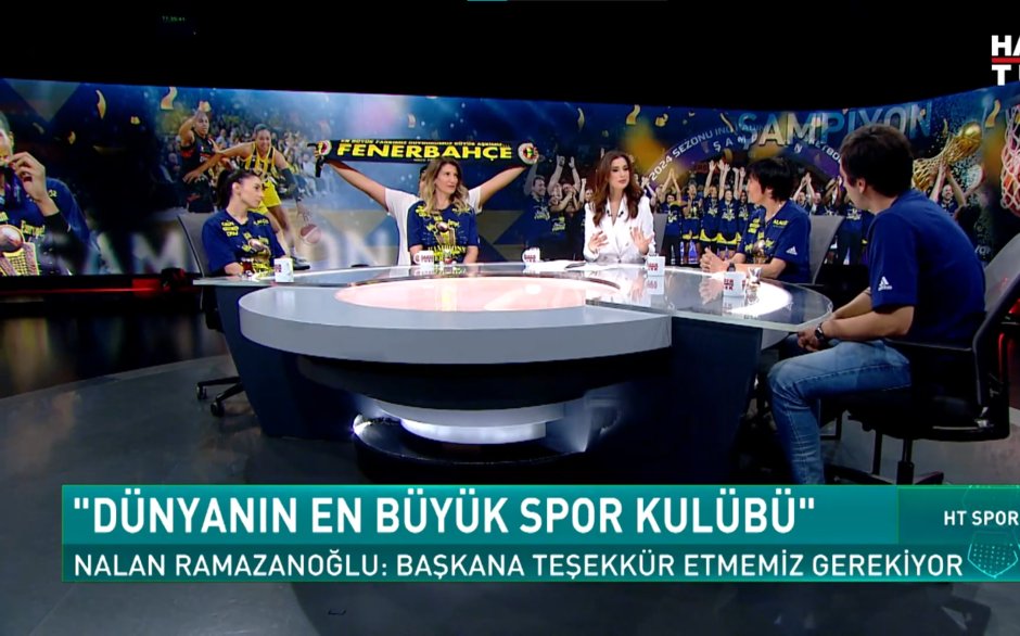HT Spor - 20 Nisan 2024 (Fenerbahçe Alagöz Başantrenörü Valerie Garnier ve Kaptan Alperi Onar)