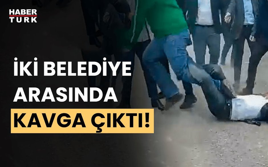 Kocaeli Büyükşehir ve İzmit Belediyesi ekipleri arasında kavga çıktı!
