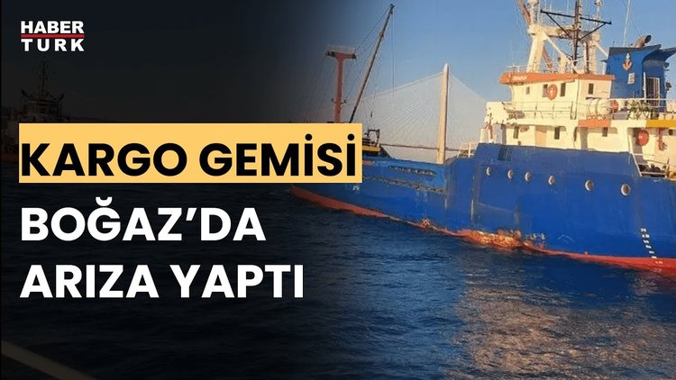İstanbul Boğazı yine bir gemi arızası ile tehlike yaşadı