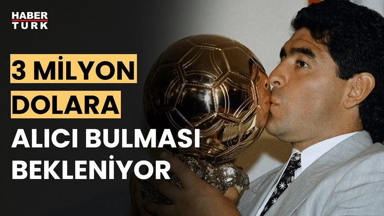 Maradona'nın altın topu satılacak!