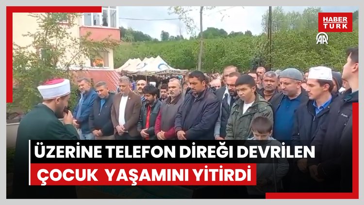 Üzerine telefon direği devrilen çocuk hastanede yaşamını yitirdi