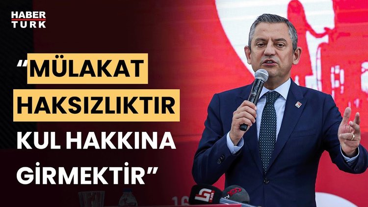 Özgür Özel Saraçhane&#039;den seslendi: “İtibardan tasarruf olur eğitimden olmaz”