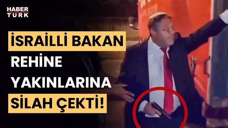 İsrailli bakan Ben-Gvir İsrailli göstericilere silah çekti!