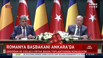 Cumhurbaşkanı Erdoğan ile Romanya Başbakanı Ciolacu'dan ortak açıklama
