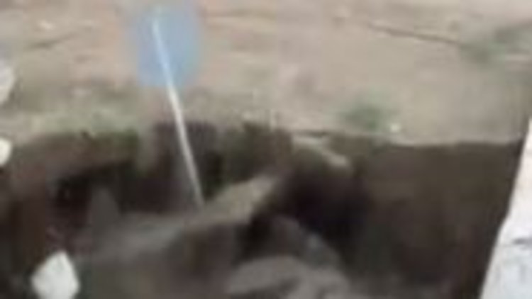 Konya'da 2 obruk oluştu: O anlar kamerada