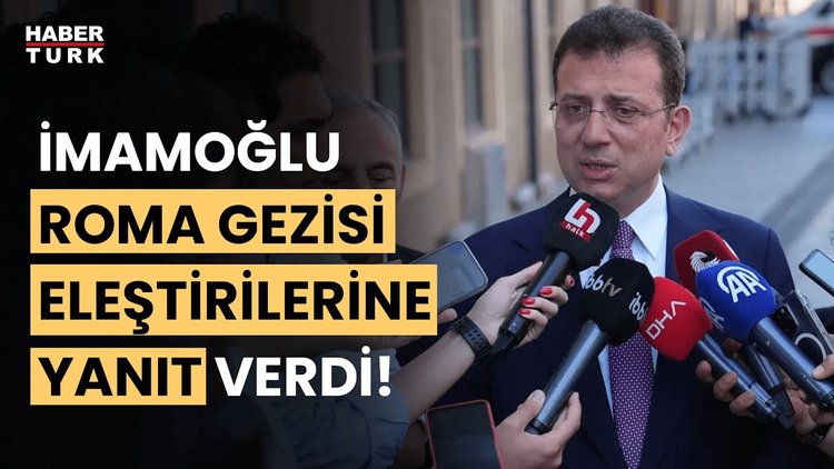 İmamoğlu&#039;ndan &#039;Roma&#039; açıklaması: İlk kez İBB bütçesiyle gazetecilerle organizasyon yaptık