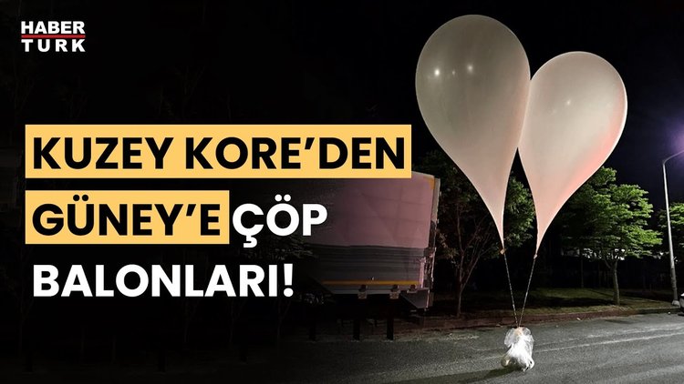 Kuzey Kore, Güney Kore&#039;nin sınır şehirlerine balonlarla çöp gönderdi!