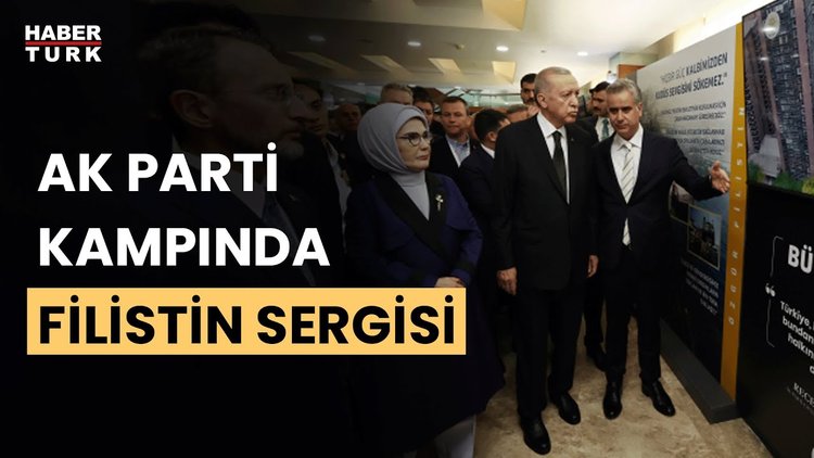 Cumhurbaşkanı Erdoğan, İsrail&#039;in Filistin&#039;e saldırılarını anlatan sergiyi gezdi