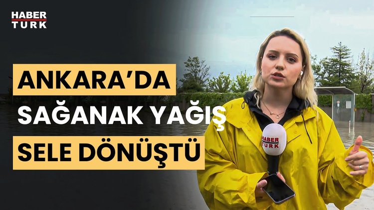 Ankara&#039;da araçlar suya gömüldü... Sağanak sonrası yollar göle döndü! Buse Gençtürk aktardı