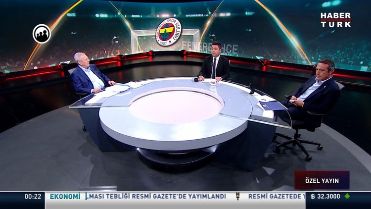 Ali Koç ve Aziz Yıldırım, Habertürk TV'de