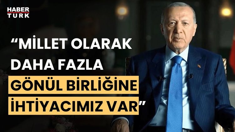 Cumhurbaşkanı Erdoğan'dan Kurban Bayramı mesajı