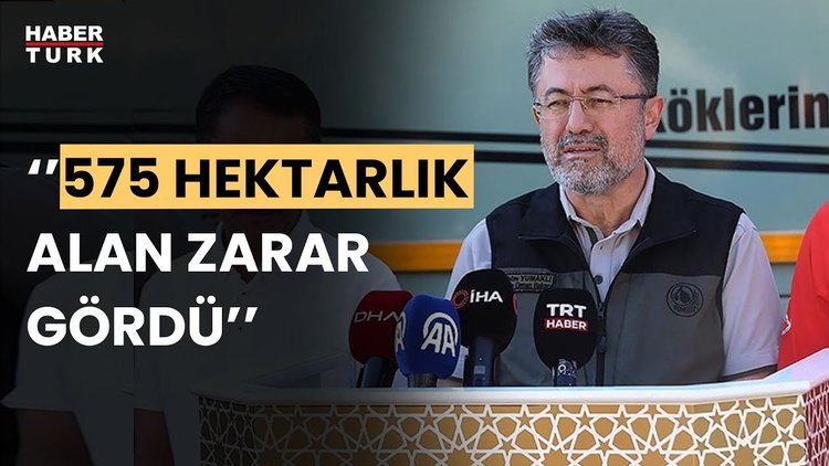 Bakan Yumaklı, Çanakkale Eceabat'taki yangının kontrol altına alındığını açıkladı