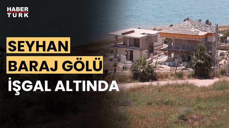 Seyhan Baraj Gölü'nde tepki çeken görüntü...