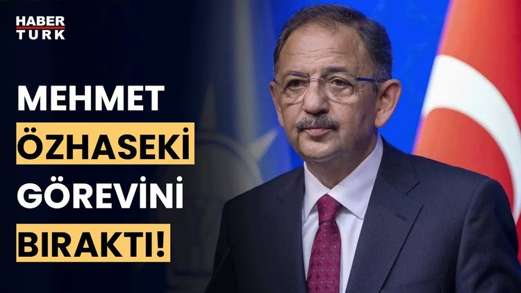 Bakan Özhaseki sağlık nedeniyle görevi bıraktı. Detayları Aykut Türel aktardı