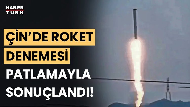 Roket denemesi patlama ile sonuçlandı! Patlamanın ardından yangın çıktı!