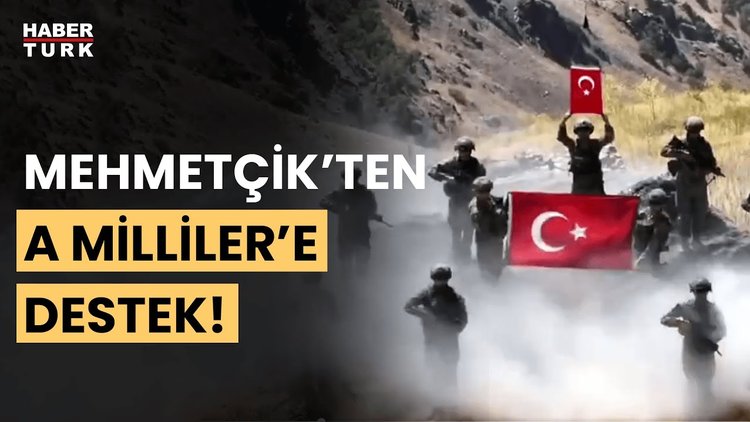 Mehmetçik&#039;ten A Milli Takım&#039;a destek: Haydi Türkiye, hep birlikte zafere