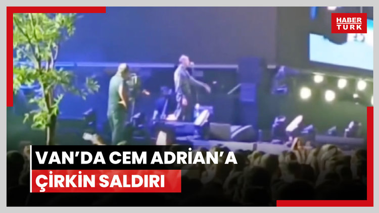 Van'da Cem Adrian'a çirkin saldırı