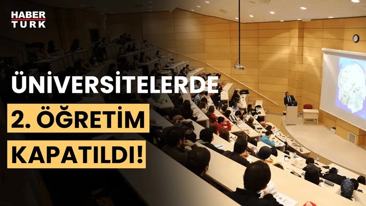 SON DAKİKA: Üniversitelerde önemli değişiklik! 2 öğretim programları kapatıldı!