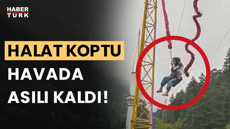 Uzungöl&#039;de &#039;insan sapanı&#039; halatı koptu! Korku dolu anlar yaşandı