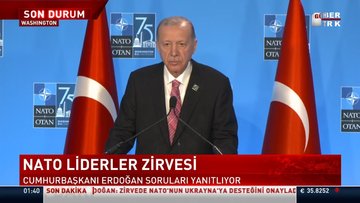 Cumhurbaşkanı Erdoğan'dan NATO Zirvesi'nde açıklamalar