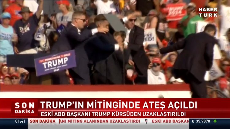 Trump'ın mitinginde ateş açıldı