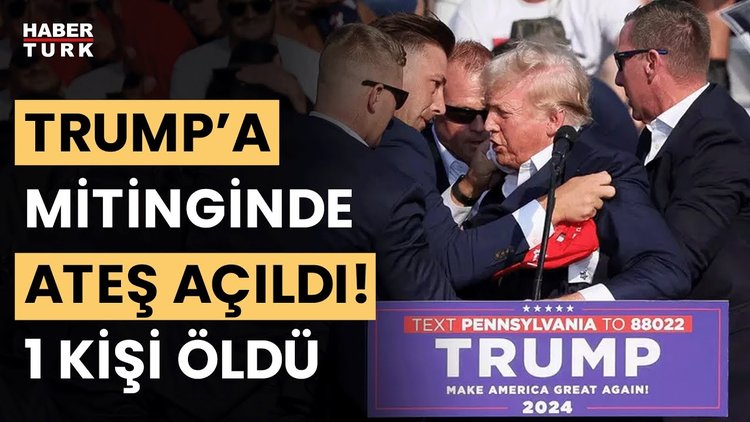 SON DAKİKA! Donald Trump'a mitingi sırasında ateş açıldı! 1 kişi öldü!