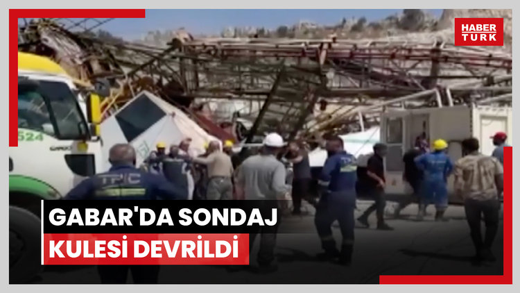 Şırnak Gabar'da sondaj kulesi devrildi