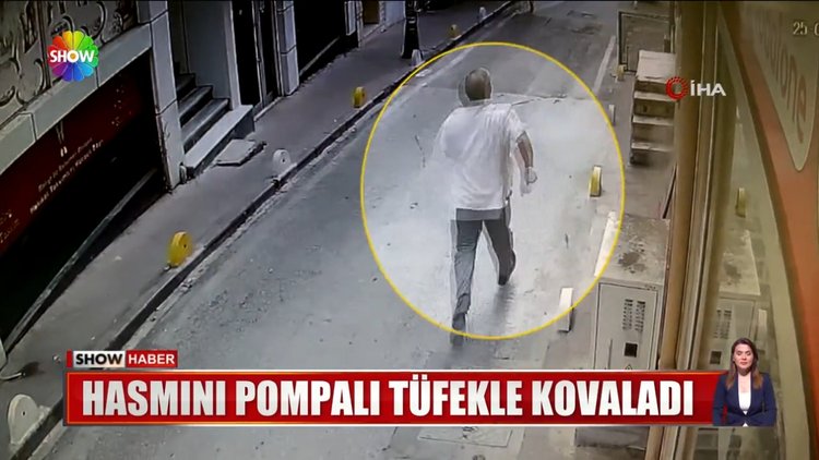 Pompalı dehşet kamerada!
