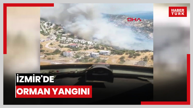 İzmir'de orman yangını